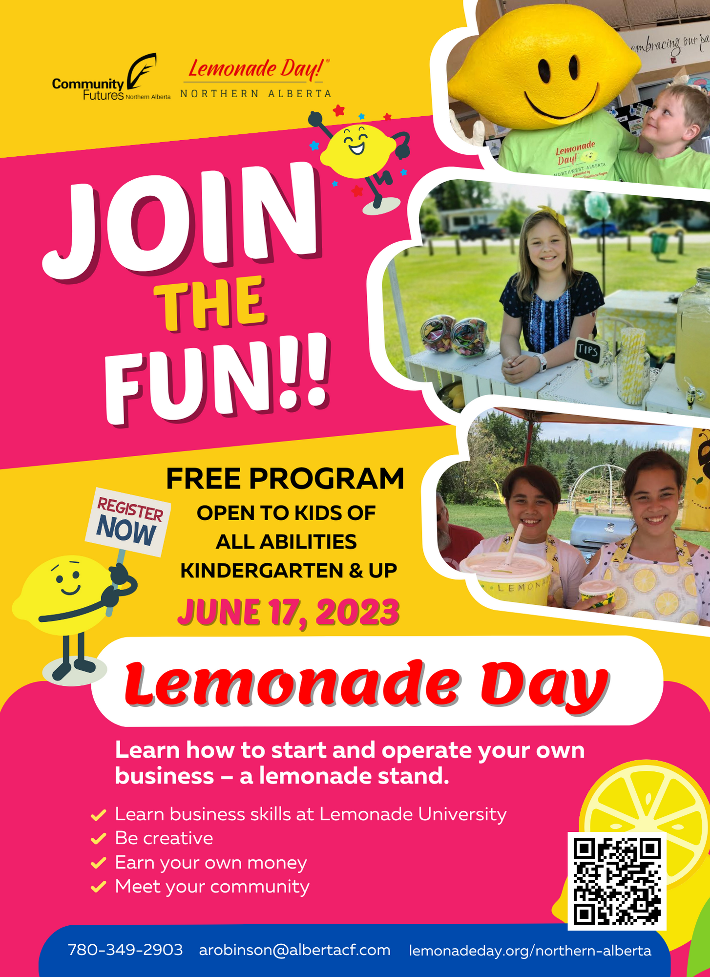 2023 Lemonade Day Poster 8 x 11 NEW Pink and yellow 1